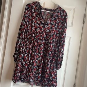 Zara Babydoll Floral Print Dress
